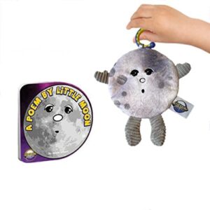 Celestial Buddies Over The Moon for You Gift Box Set - Baby Board Poem & Crunch Bunch Plush Sensory Learning Educational Space Planet Teether Toy