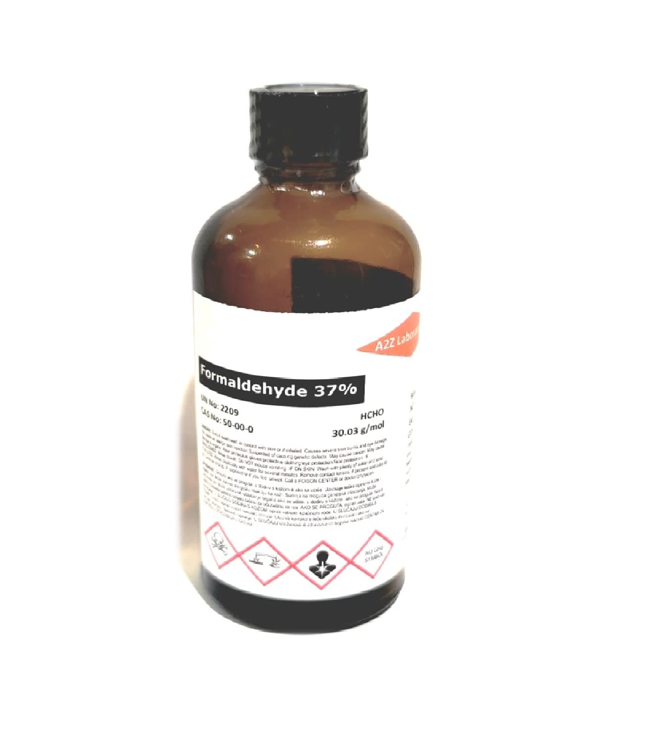 A2Z Lab/Formaldehyde 37% / High Purity / 120ml (4oz) Glass Bottle/Made in USA/Same Day Ship