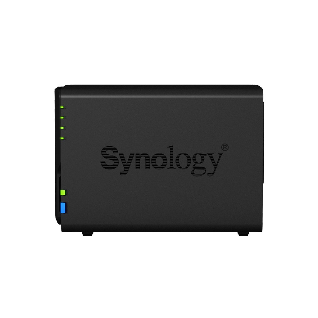 Synology DiskStation DS218 NAS Server with RTD1296 1.4GHz CPU, 2GB Memory, 8TB HDD Storage, 1 x 1GbE LAN Port, DSM Operating System