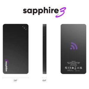 TravelWifi Sapphire 3 Mobile Hotspot, Portable WiFi Hotspot for Travel in 130+ Countries, Supports 300 Mobile Networks, Preloaded 4GB Free Global Data and 12-Hour Battery Life