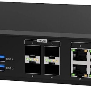 QNAP QuCPE-3034-C3758R-16G-US Network Virtualization Premises Equipment with an Intel® Atom Eight-core Processor, Suitable for deploying Virtual Networks in Multiple Edge Offices (Diskless)