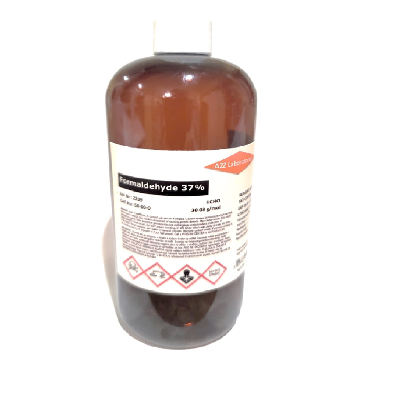 A2Z Lab / Formaldehyde 37% / High Purity / 500 ml/ (16 OZ) HDPE Bottle / Made in USA / Same Day Ship