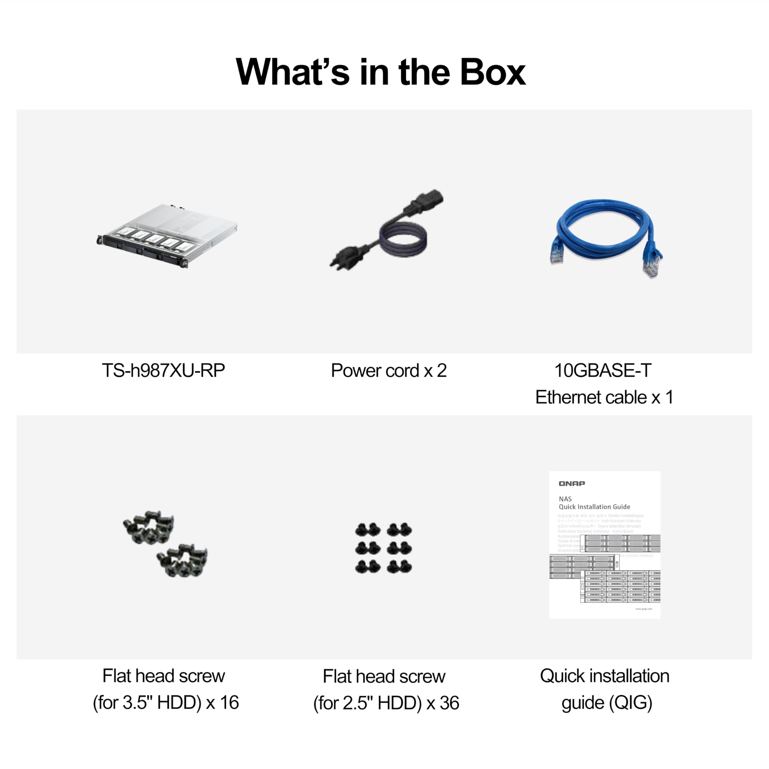 QNAP TS-h987XU-RP-E2334-16G-US 9 Bay 1U Rackmount Hybrid NAS with Intel® Xeon® Processor, Dual 10GbE, ZFS Storage for Virtualization and Data-Intensive Enterprise Applications