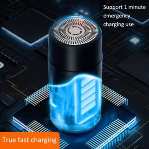 Electric Razor for Men, IPX7 Waterproof Induction Shaver Men's Mini Electric Razor, Rechargeable Shavers for Travel Bathe Use, Portable Wet and Dry Mens Razor,Grey