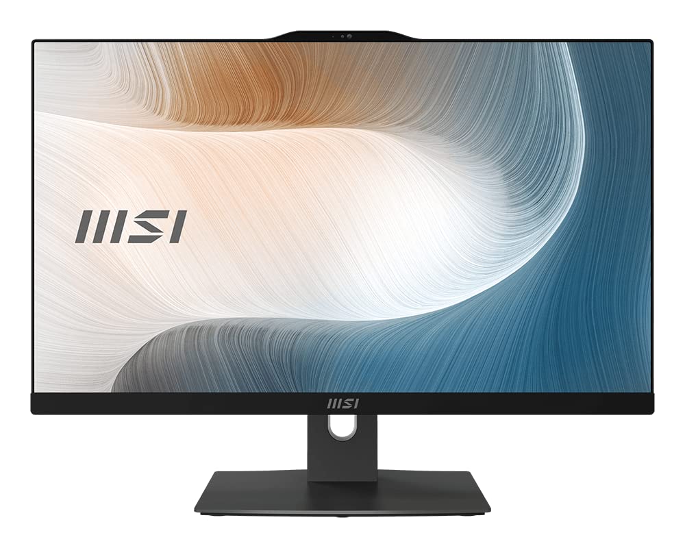 2022 MSI Modern AM242TP 12M-054US (i5-1240P, 16GB RAM, 512GB NVMe SSD, 23.8" FHD Touchscreen, Windows 11) All-in-One Computer Desktop - Black