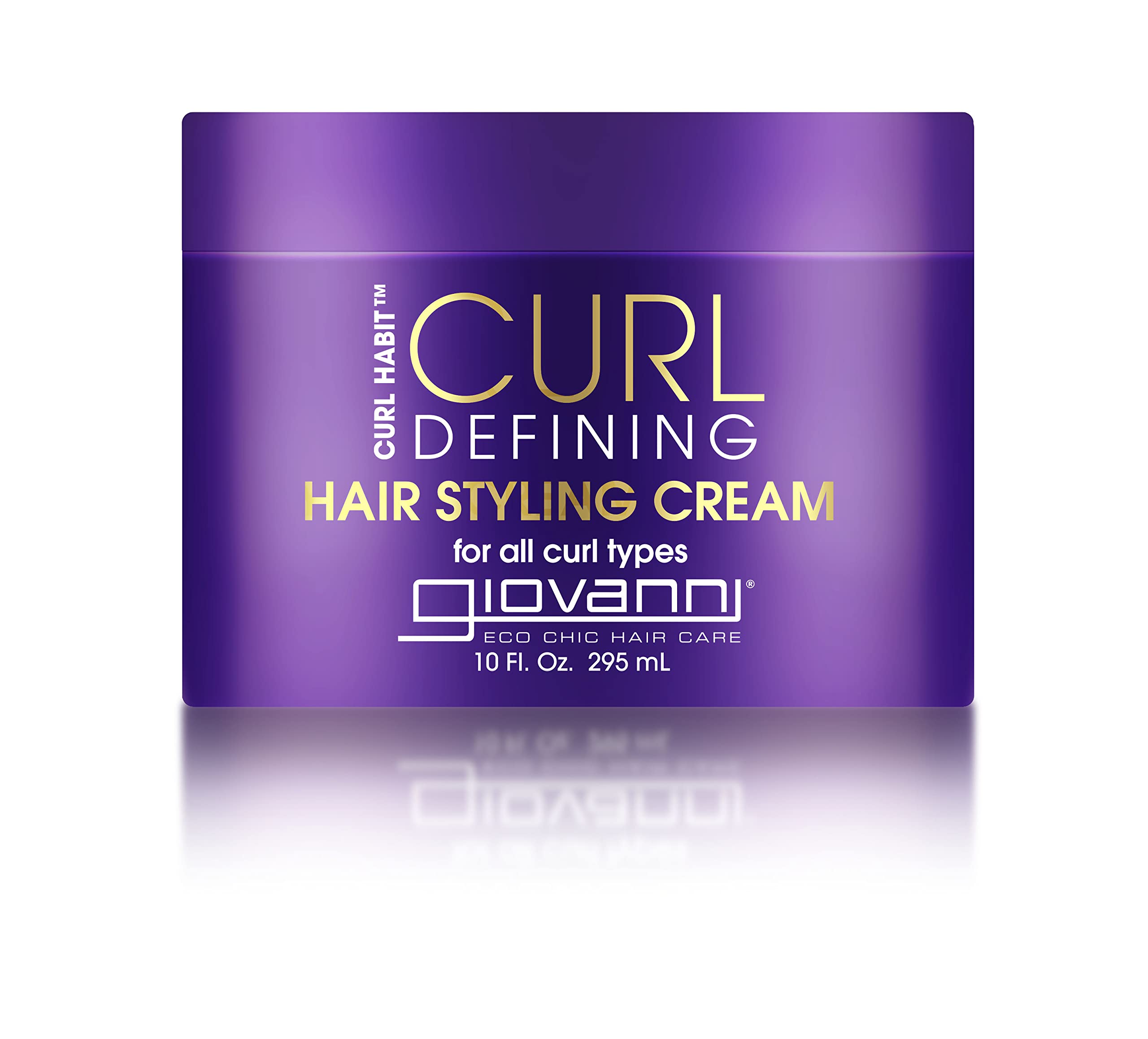 GIOVANNI Curl Habit Curl Defining Styling Cream - Enhances Curls, Tames Frizz & Flyaways, Silicone-Free, Lightweight, Curl-Enhancing Hair Product - 10 oz