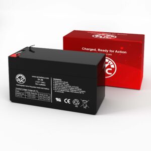 AJC Battery Compatible with Enersys NP1.2-12 12V 1.3Ah Sealed Lead Acid Battery