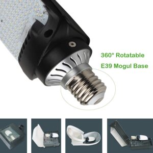 115W LED Corn Retrofit Lamps, Rotatable E39 Mogul Base, 5000K 15500 LM (400-500W MH Equiv.) 180° Commercial LED Paddle Bulb for Retrofitting Parking Lot Wall Pack Flood Lighting Fixtures (8)