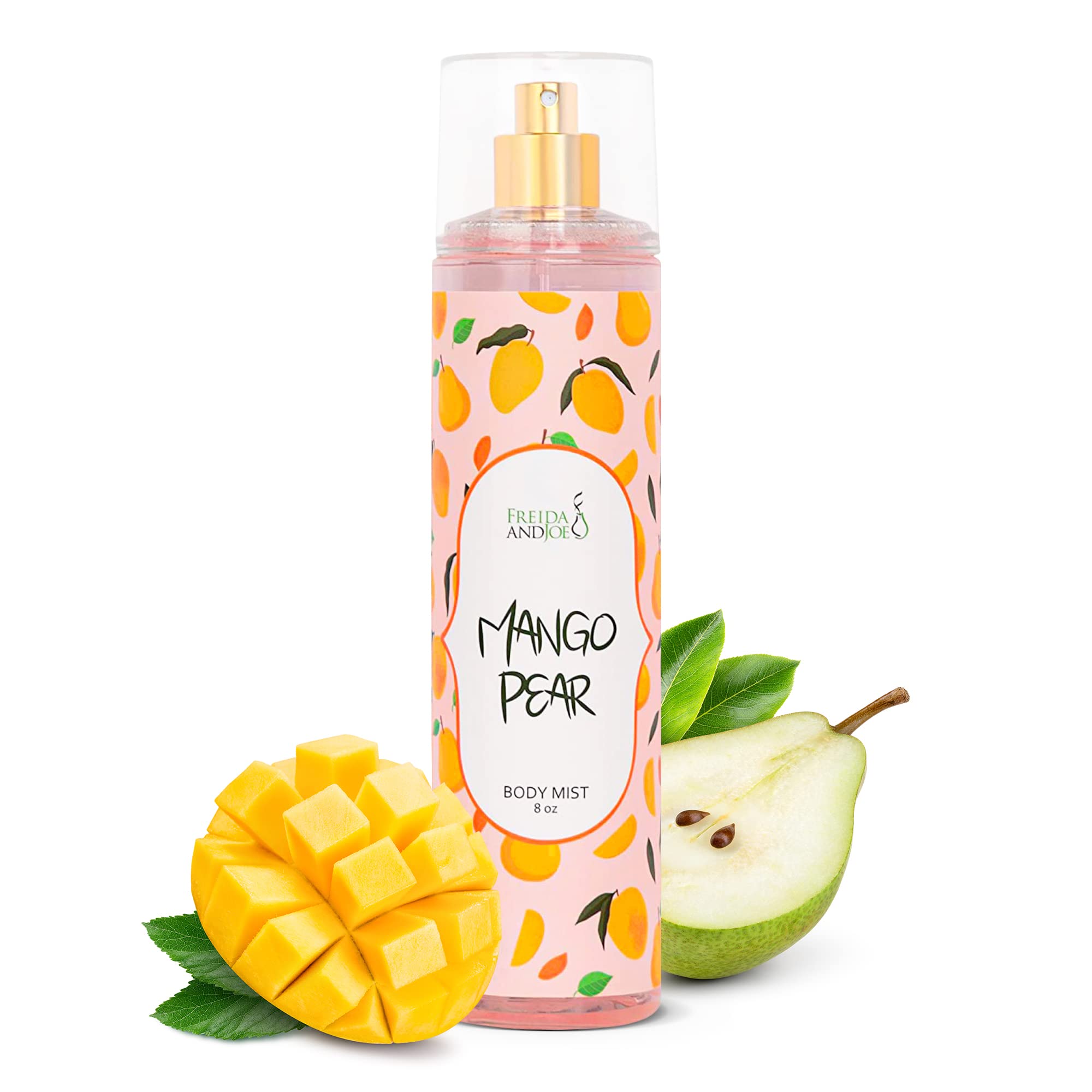 Exquisite Body Spray Mango Pear Scent: Luxury Women's Perfume Fragrance Body Mist Spray - Ideal for Special Occasions - 8 oz Fine Mist Spray Bottle