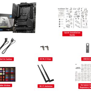 MSI MAG Z790 Tomahawk WiFi DDR4 Gaming Motherboard (Supports 12th/13th Gen Intel Processors, LGA 1700, DDR4, PCIe 5.0, M.2, 2.5Gbps LAN, USB 3.2 Gen2, Wi-Fi 6E, ATX)