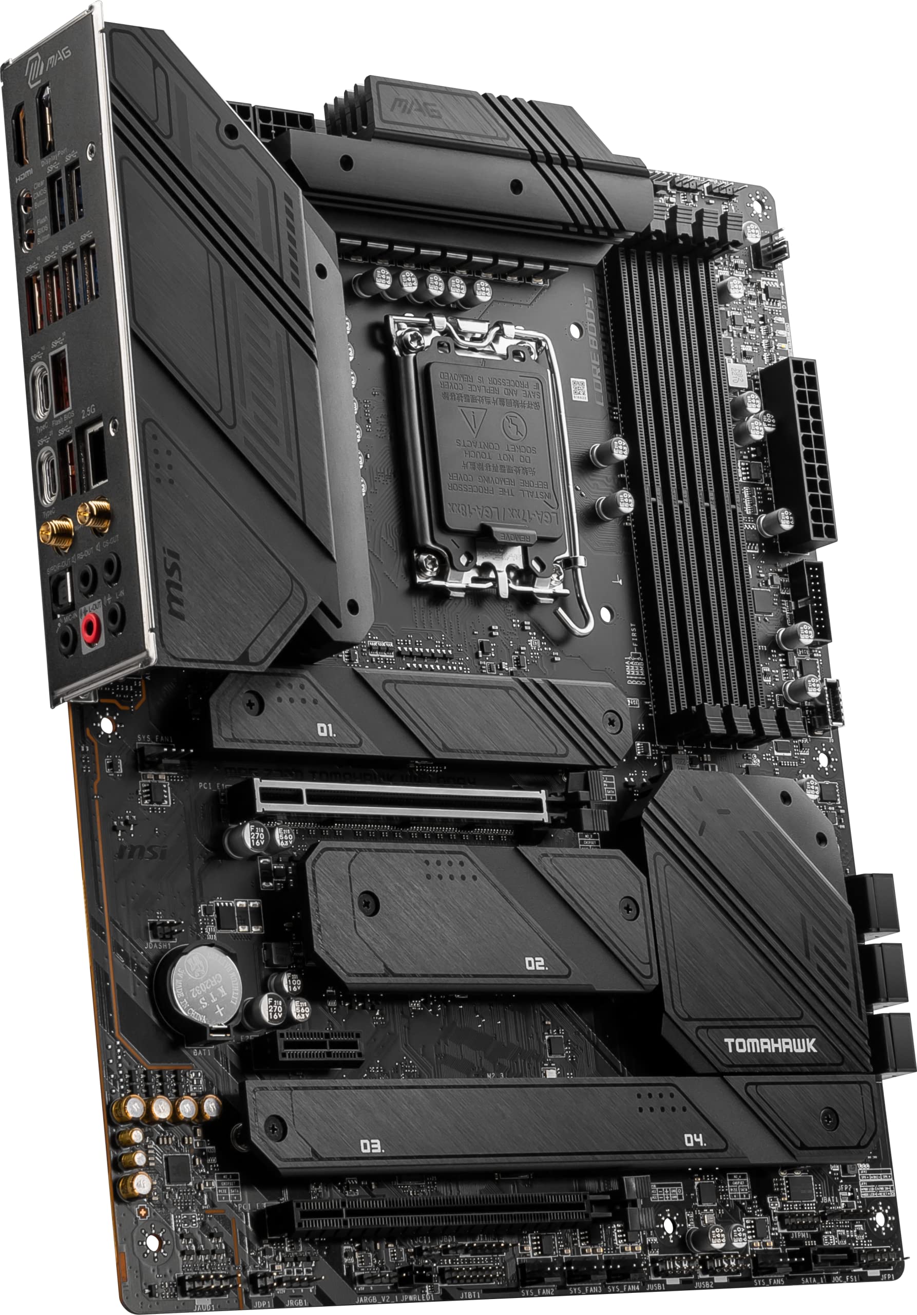 MSI MAG Z790 Tomahawk WiFi DDR4 Gaming Motherboard (Supports 12th/13th Gen Intel Processors, LGA 1700, DDR4, PCIe 5.0, M.2, 2.5Gbps LAN, USB 3.2 Gen2, Wi-Fi 6E, ATX)