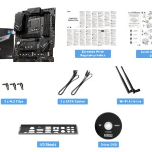 MSI PRO Z790-P WiFi ProSeries Motherboard (Supports 12th/13th/14th Gen Intel Processors, LGA 1700, DDR5, PCIe 5.0, M.2, 2.5Gbps LAN, USB 3.2 Gen2, HDMI/DP, Wi-Fi 6E, Bluetooth 5.3, ATX)