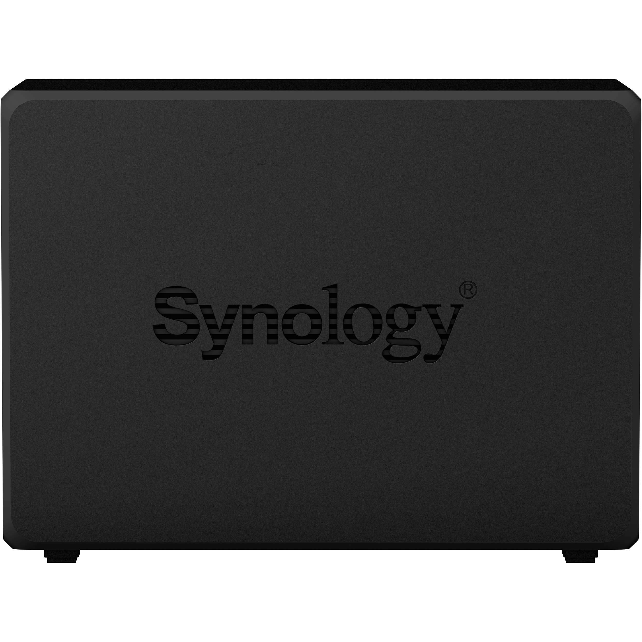 Synology DiskStation DS720+ NAS Server with Celeron 2.0GHz CPU, 6GB Memory, 36TB HDD Storage, 1TB M.2 NVMe SSD, 2 x 1GbE LAN Ports, DSM Operating System