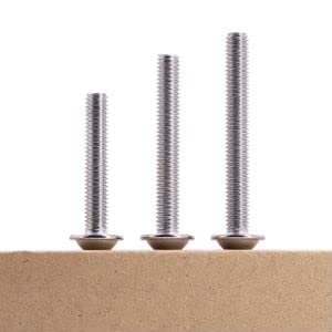 M5-0.8 x 20mm (40 pcs) Flanged Button Socket Head Cap Screws, 304 Stainless Steel, Full Thread, ISO7380-2