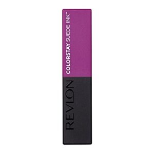 REVLON Lipstick, ColorStay Suede Ink, Built-in Primer, Infused with Vitamin E, Waterproof, Smudge-proof, Matte Color, 013 Stir The Pot, 0.09 oz.