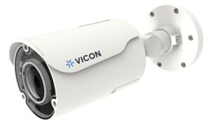 vicon security outdoor vandal bullet 5mp camera v2005b-w313mir