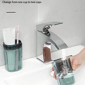 Travel Toothbrush Cup Case,Toothbrush Holder with Cover,Portable Toothbrush Toothpaste Storage Carrier Container for Travel Camping Home School Business Trip Bathroom