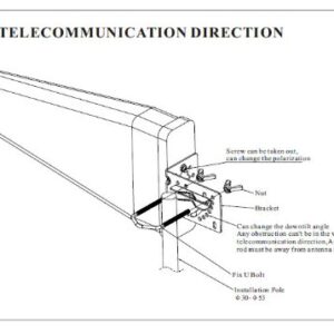 DiGi 6355-SR 6355sr LTE Router External Wide Band Log Periodic Yagi Antenna 3g 4g LTE Directional Aerial