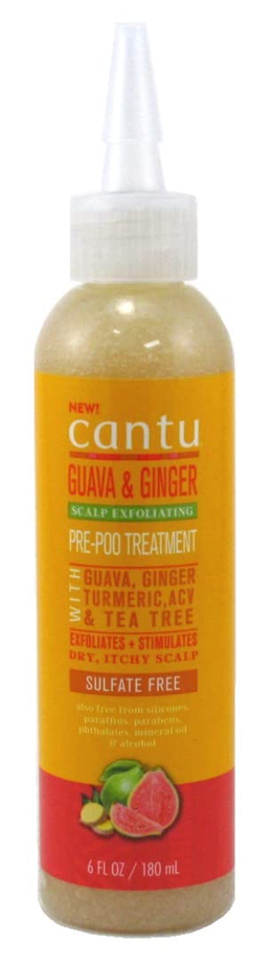 Cantu Guava & Ginger Pre-Poo Treatment 6 Ounce (180ml) (Pack of 3)