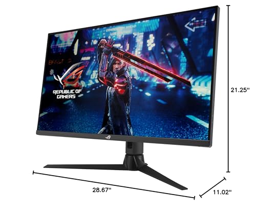 ASUS ROG Strix 32” 1440P Gaming Monitor (XG32AQ) - QHD (2560 x 1440), Fast IPS, 175Hz (OC), 1ms, G-SYNC compatible, Variable Overdrive, Eye Care, DisplayHDR 600, DisplayPort, HDMI, USB, 96% DCI-P3