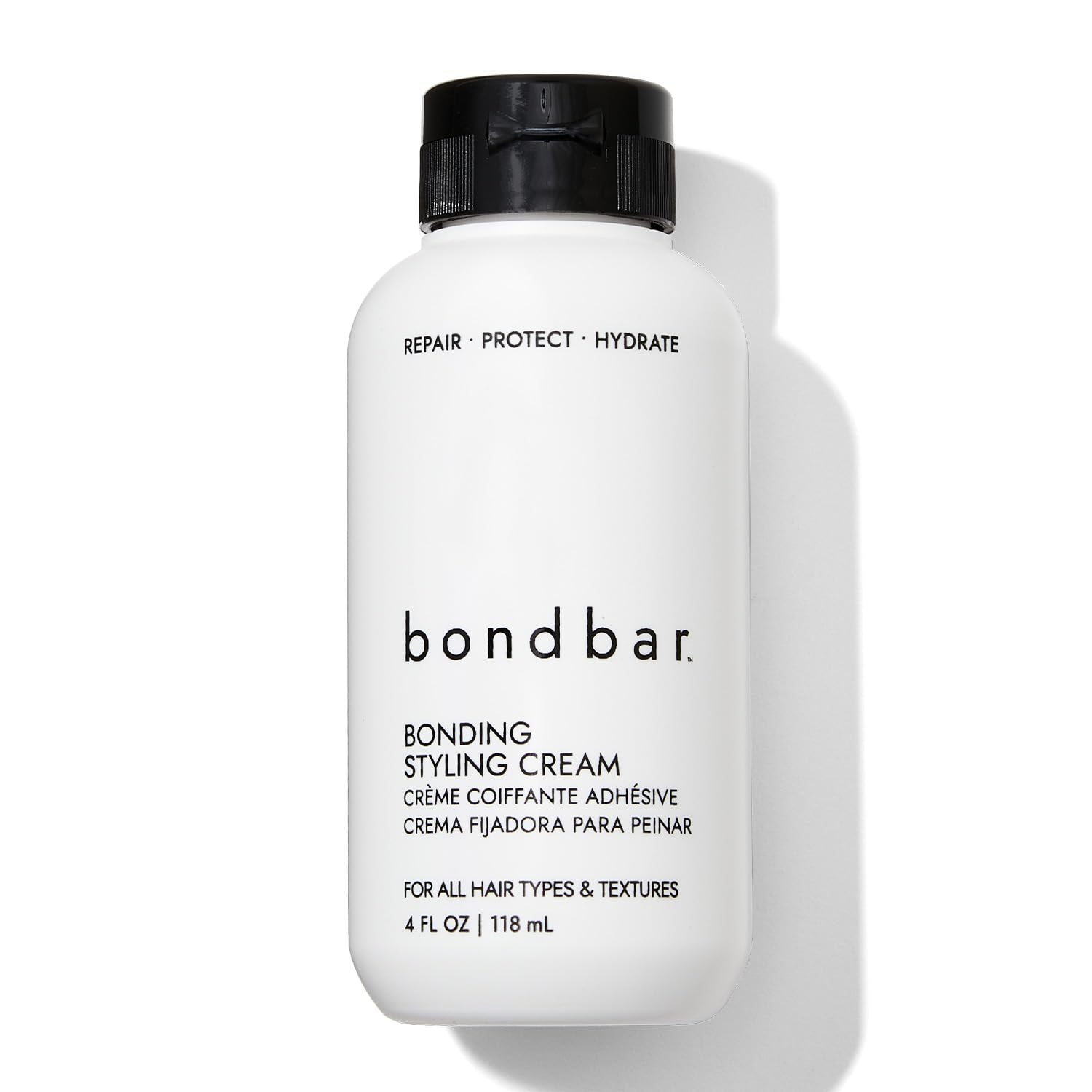 Bondbar Styling Cream for Damaged Hair, Smooths, Strengthens, Repairs all Hair Types & Textures, Vegan, Cruelty-Free, 4 Fl. Oz.