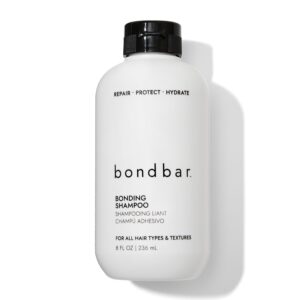 bondbar repairing shampoo, protects, strengthens & hydrates all hair types & textures, prevents flyaways & frizz, adds moisture & shine, vegan, cruelty-free, 8 fl. oz.