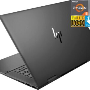 HP 2022 Envy X360 15 2-in-1 Convertible Laptop, 15.6" FHD IPS Touchscreen, AMD Ryzen 5 5625U, 16GB DDR4 RAM, 512GB PCIe SSD, AMD Radeon Vega 7, Backlit KB, WiFi 6, Windows 11 Home, TiTac Card