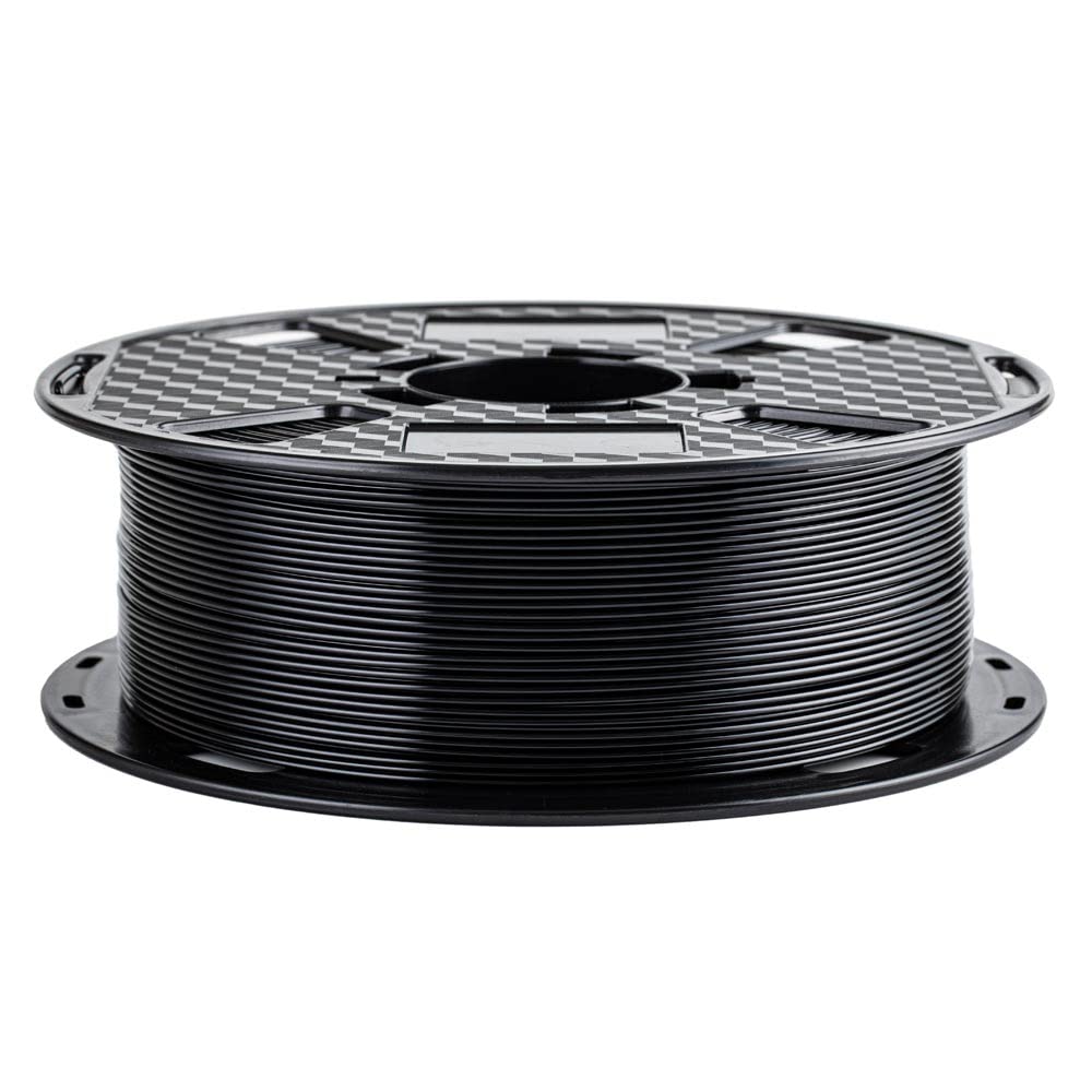 HZST3D 3D Printer Black PETG Filament 1.75mm 1KG 3D Material Printing Filament (Black)