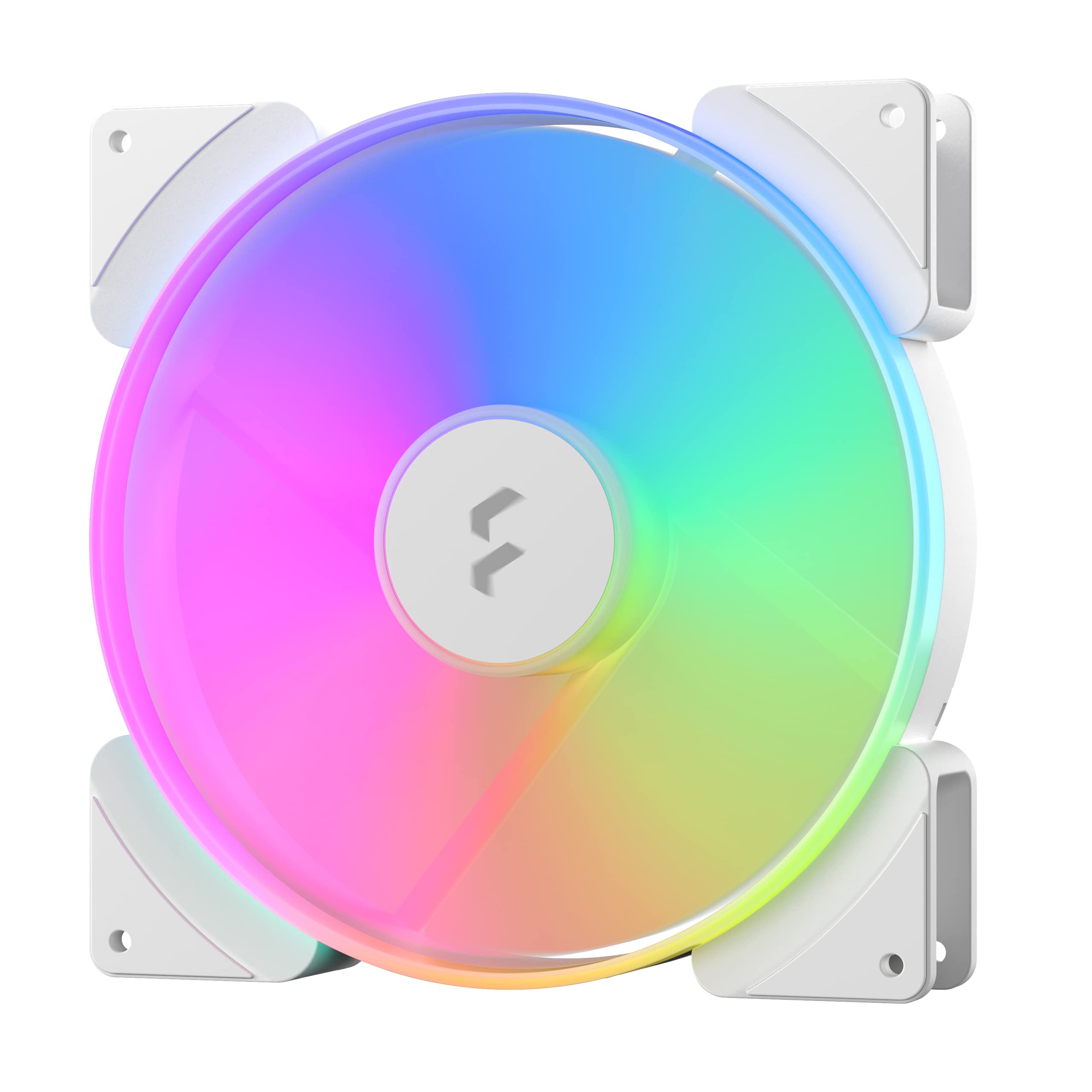 Fractal Design Prisma AL-18 PWM White 180 mm Addressable RGB LED LLS Bearing Computer Case Fan