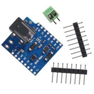 AOICRIE 12pcs DC Power Shield V1.1.0 for WEMOS D1 Mini Shield Development Board DC Power Supply Screen Module