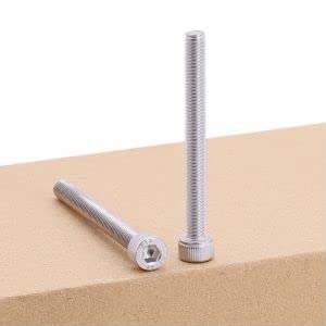 M6-1.0 x 75mm (12 Pcs) Socket Head Cap Screws, 304 Stainless Steel 18/8, Full Thread, Coarse Thread, DIN912