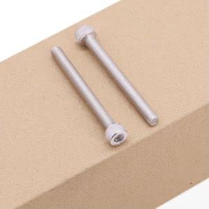 M6-1.0 x 75mm (12 Pcs) Socket Head Cap Screws, 304 Stainless Steel 18/8, Full Thread, Coarse Thread, DIN912