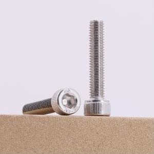 10-24 x 3/4" (50 Pcs) Socket Head Cap Screws, 304 Stainless Steel 18/8, Full Thread, Coarse Thread, ASME B18.3-1