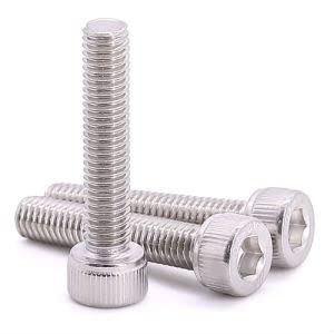 10-24 x 3/4" (50 Pcs) Socket Head Cap Screws, 304 Stainless Steel 18/8, Full Thread, Coarse Thread, ASME B18.3-1