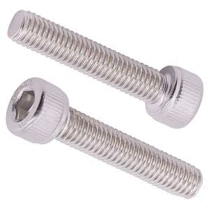 10-24 x 3/4" (50 Pcs) Socket Head Cap Screws, 304 Stainless Steel 18/8, Full Thread, Coarse Thread, ASME B18.3-1