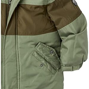 OshKosh B’gosh Boy's Hooded Baby Winter Coat, Olive DRAB, 4 Years