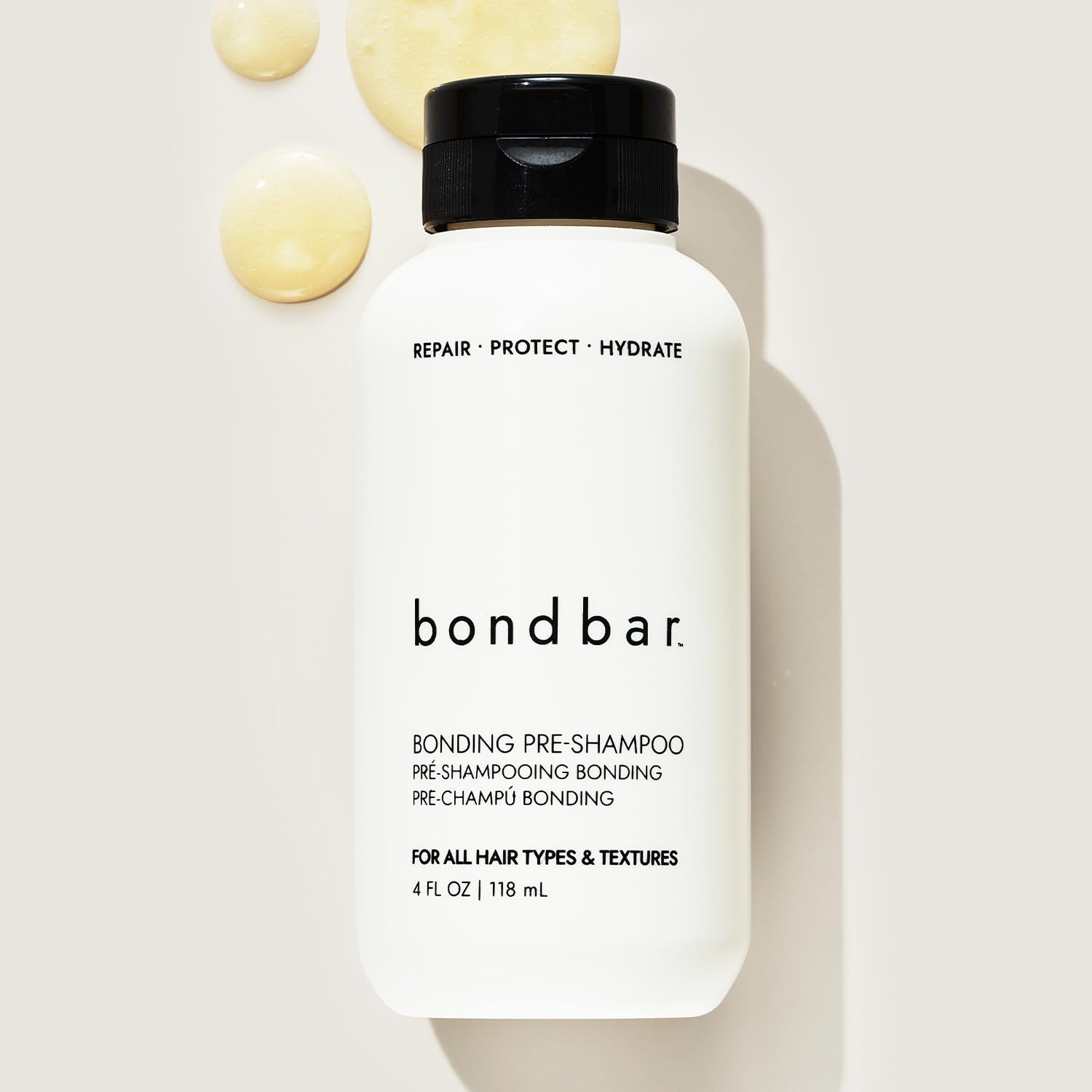 Bondbar Pre-Shampoo Repair Treatment for Damaged Hair, Reduces Breakage & Frizz, Moisturizes & Adds Shine, Strengthens All Hair Types & Textures, Vegan, Cruelty-Free, 4 Fl. Oz.