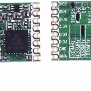 Lubeby Smart HopeRF Original sx1276 Based RF Module, LoRa1276 RFM95W 915Mhz Lora Ultra Long Range Transceiver (RFM95W (915MHz) * 2 PCS)