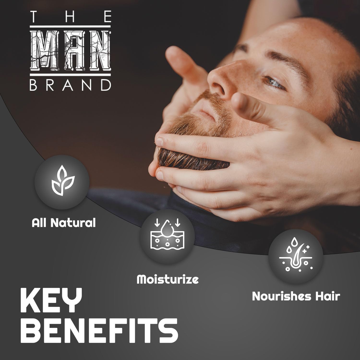 The Man Brand Gentlemen's Bourbon Beard Oil Leave-In Conditioner for Men – Luxurious Bourbon Beard Oil for Deep Conditioning and Styling Care, Soften and Nourish Beard (1 Ounce, Gentlemen's Bourbon)