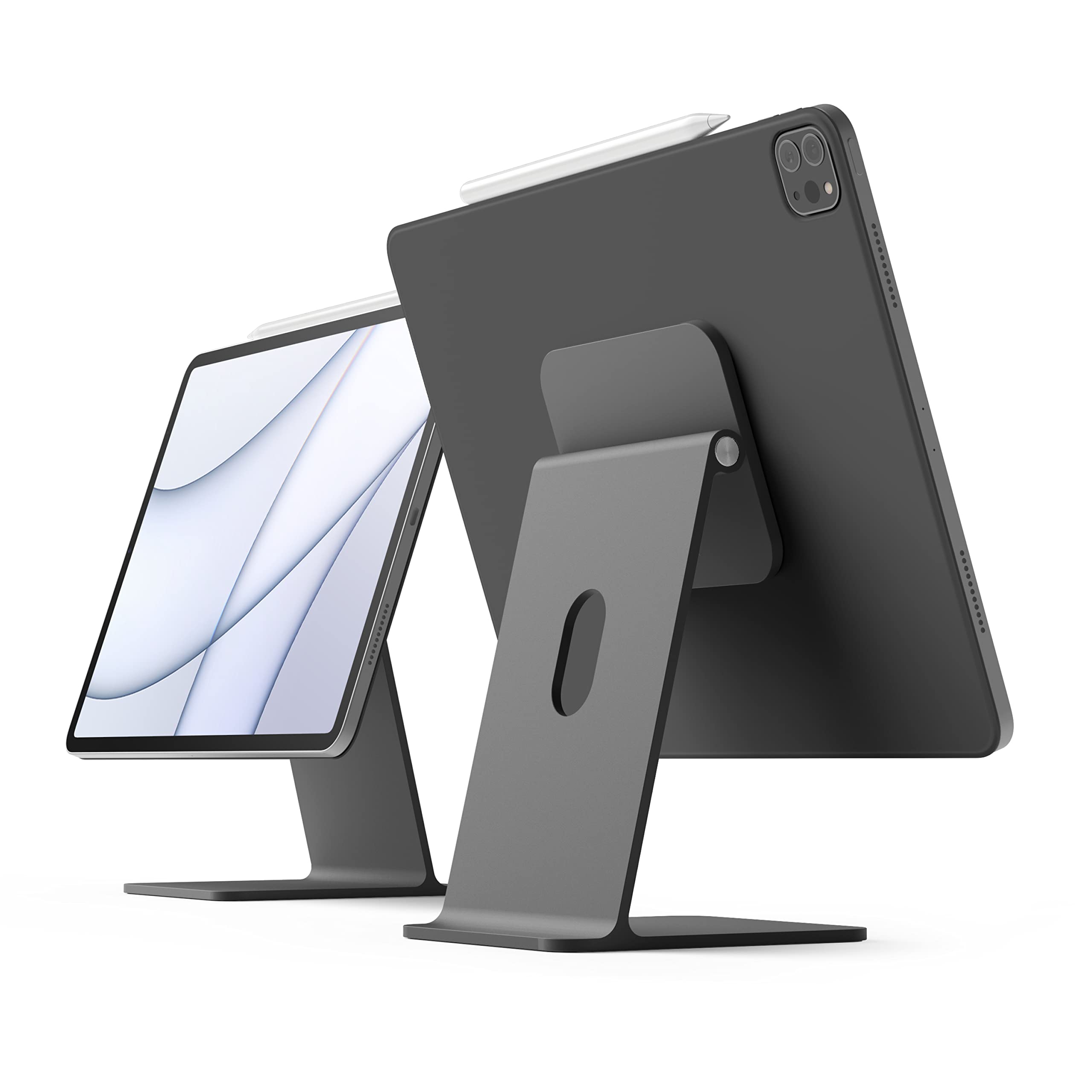 elago Premium iPad Magnetic Stand Designed for iPad Pro 12.9"(5th,4th Gen), iPad Pro 11"(3rd,2nd Gen), iPad Air 10.9"(5th,4th Gen), iPad Mini 8.3"(6th Gen), iPad 10.9"(10th Gen) [Dark Grey]