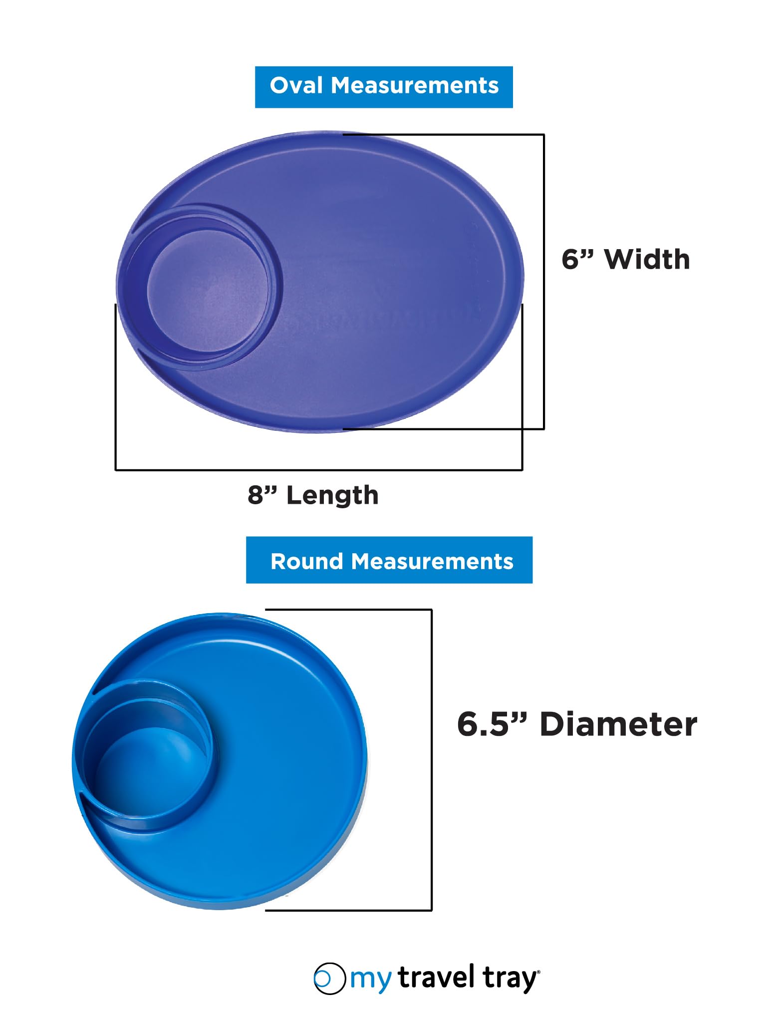 Travel Tray My Round, USA made. Easily convert your existing cup holder to a TRAY AND CUP HOLDER for use in a Car Seat, Booster, Stroller, Golf Cart and anywhere you have a cup holder! Beige