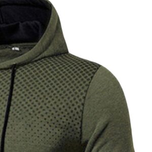 Maiyifu-GJ Men's Gym Zipper Hoodies Lightweight Zip Up Workout Hoodie Drawstring Long Sleeve Zip Front Hooded Sweatshirt (Armygreen,XX-Large)