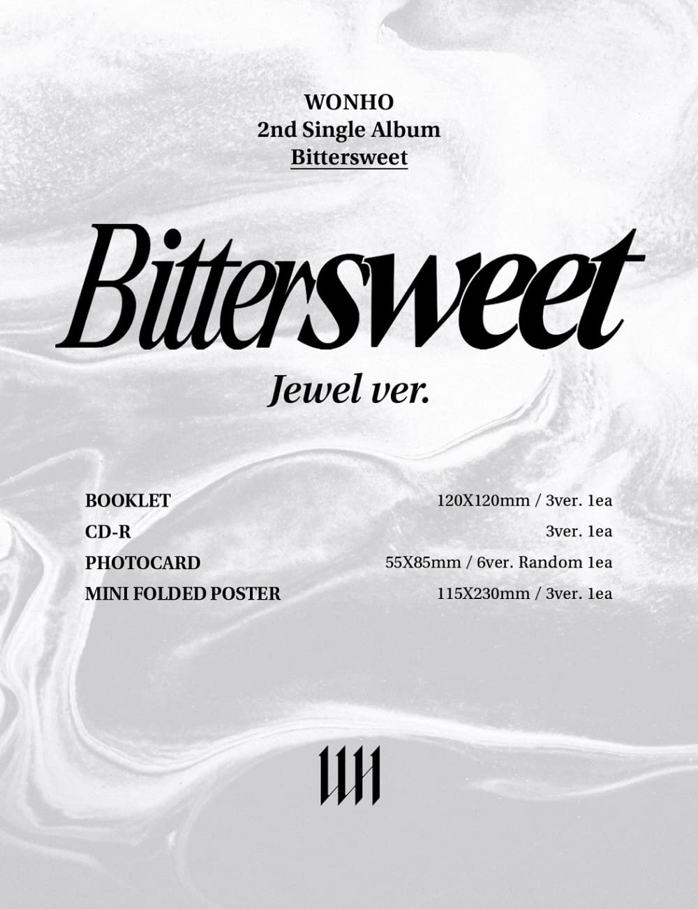 WONHO - 2nd Single Album Bittersweet [Jewel Ver.] (Random ver.)