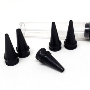 A2Z New Disposable Otoscope Specula Tips 20 with Tube, 2.5 mm & 3.5mm, Ear Piece Inspection Examination ENT Diagnostic Instrument