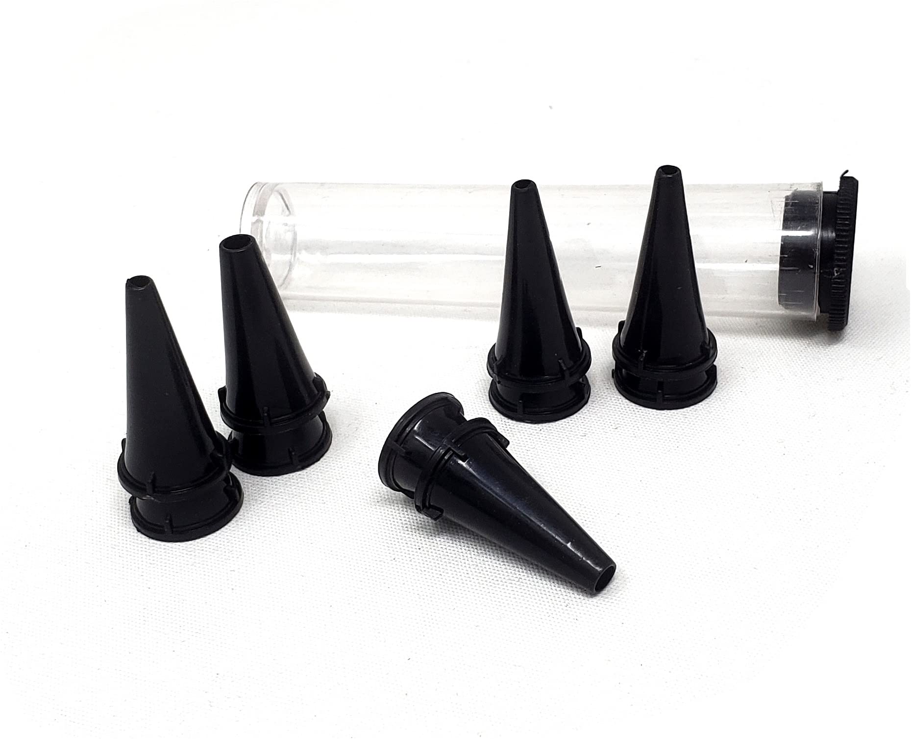 A2Z New Disposable Otoscope Specula Tips 20 with Tube, 2.5 mm & 3.5mm, Ear Piece Inspection Examination ENT Diagnostic Instrument