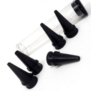 A2Z New Disposable Otoscope Specula Tips 20 with Tube, 2.5 mm & 3.5mm, Ear Piece Inspection Examination ENT Diagnostic Instrument