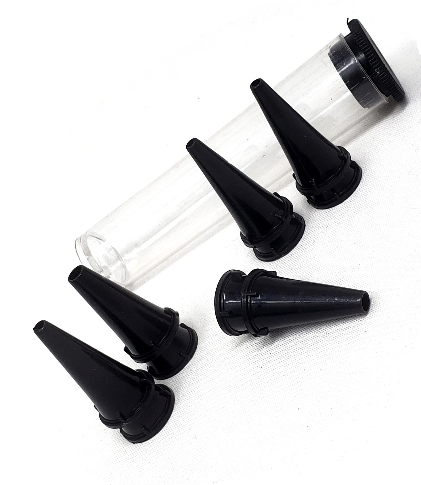 A2Z New Disposable Otoscope Specula Tips 20 with Tube, 2.5 mm & 3.5mm, Ear Piece Inspection Examination ENT Diagnostic Instrument