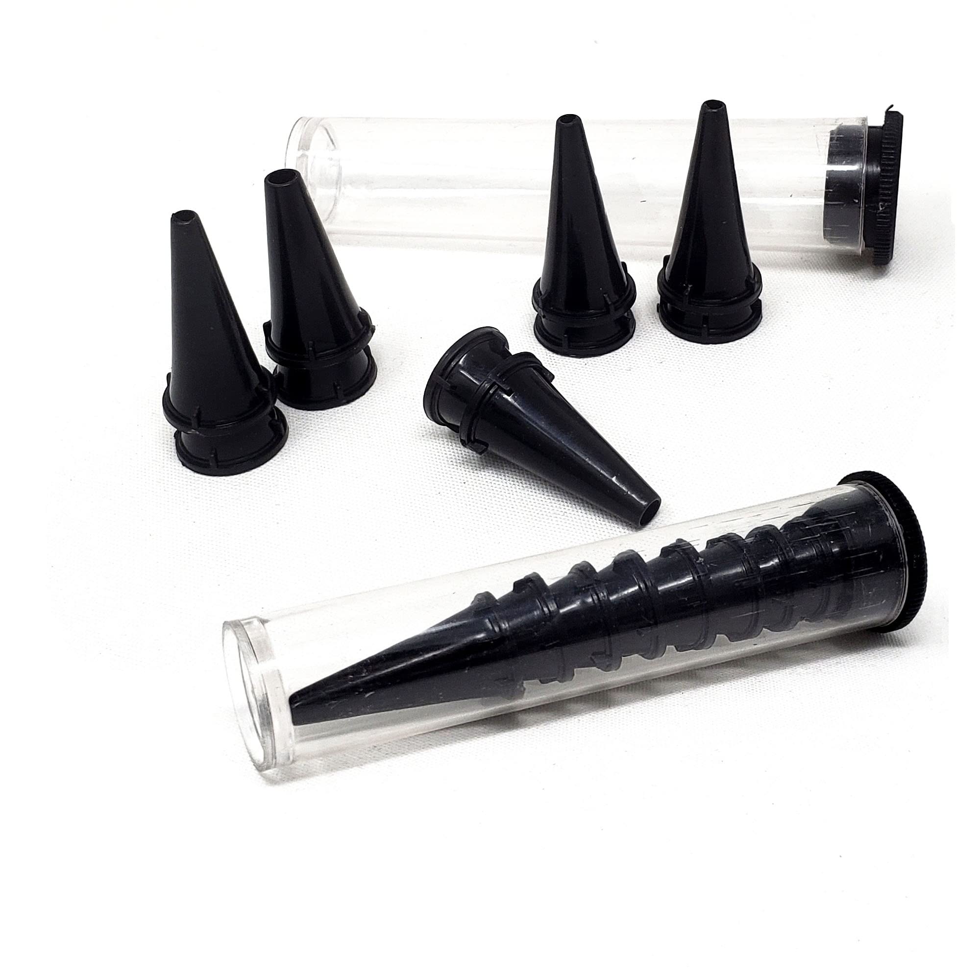 A2Z New Disposable Otoscope Specula Tips 20 with Tube, 2.5 mm & 3.5mm, Ear Piece Inspection Examination ENT Diagnostic Instrument