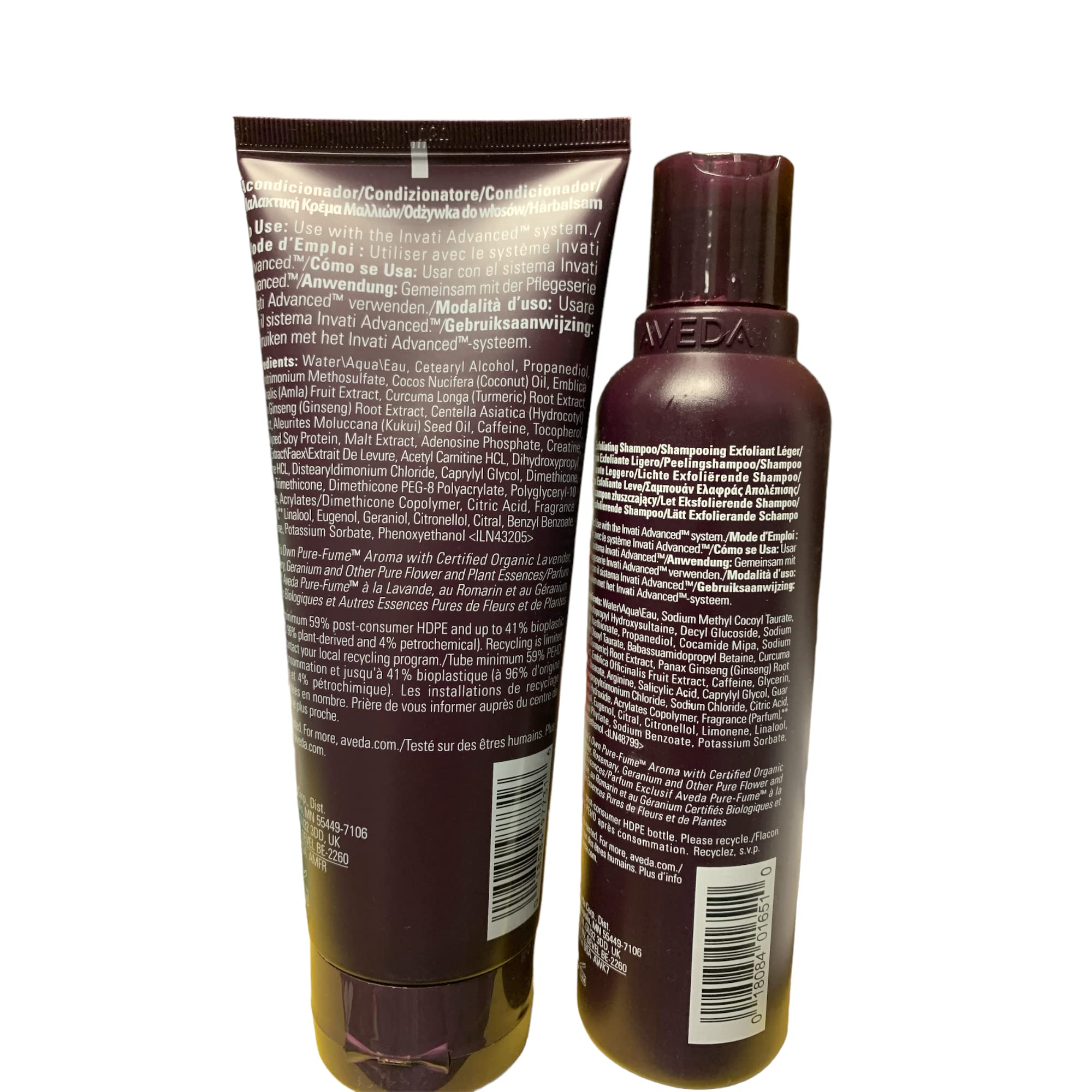 Aveda Invati Advanced Shampoo Light 6.7 Ounce and Conditioner 6.7 Ounce set