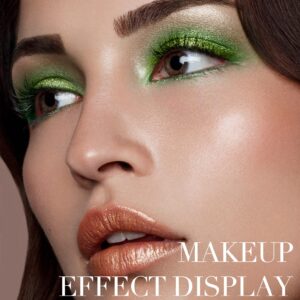 MAKI YIKA Green Eyeshadow Palette, 9 Color Green Eye Shadow Makeup Palette for Women, Matte Shimmer Glitter Eyeshadows Rich Pigmented & Ultra Blendable & Long Lasting (9color)